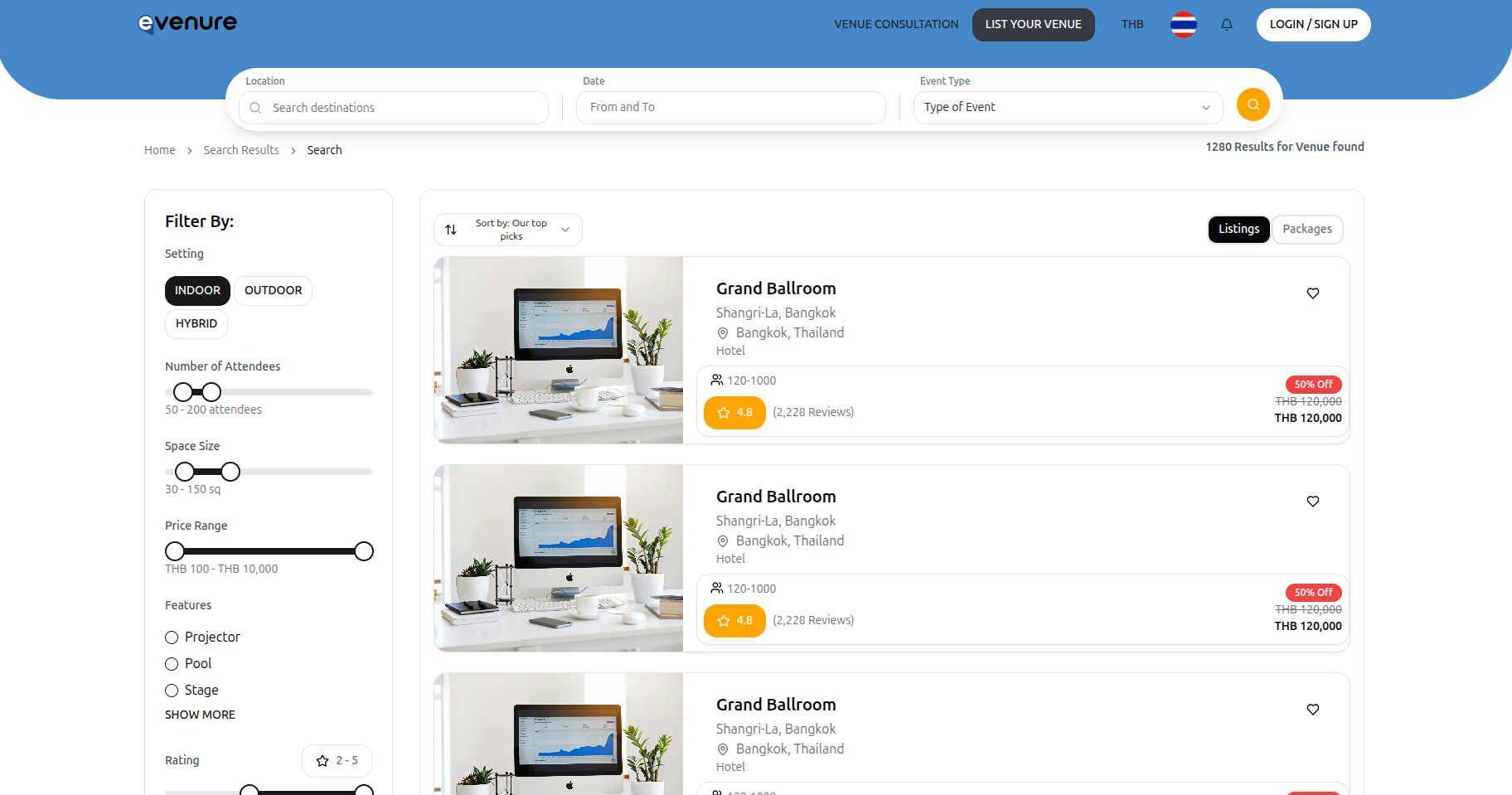 Evenure – Multi-Vendor E-Commerce Platform project preview